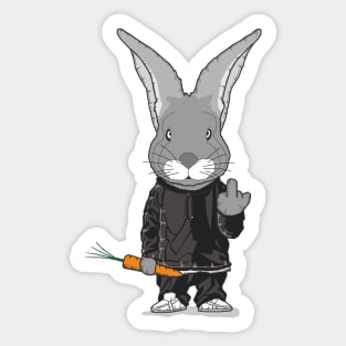 Rabbit gangster Sticker